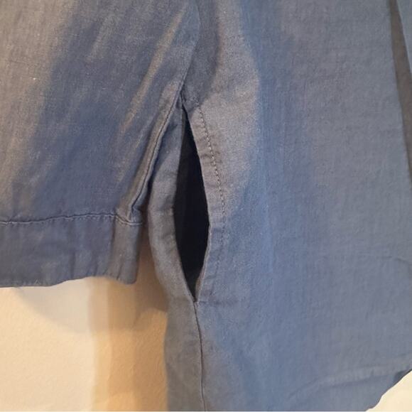 Girls Denim Tunic Sz 4-5T Jean Top Chambray Pullover Top - Picture 4 of 7